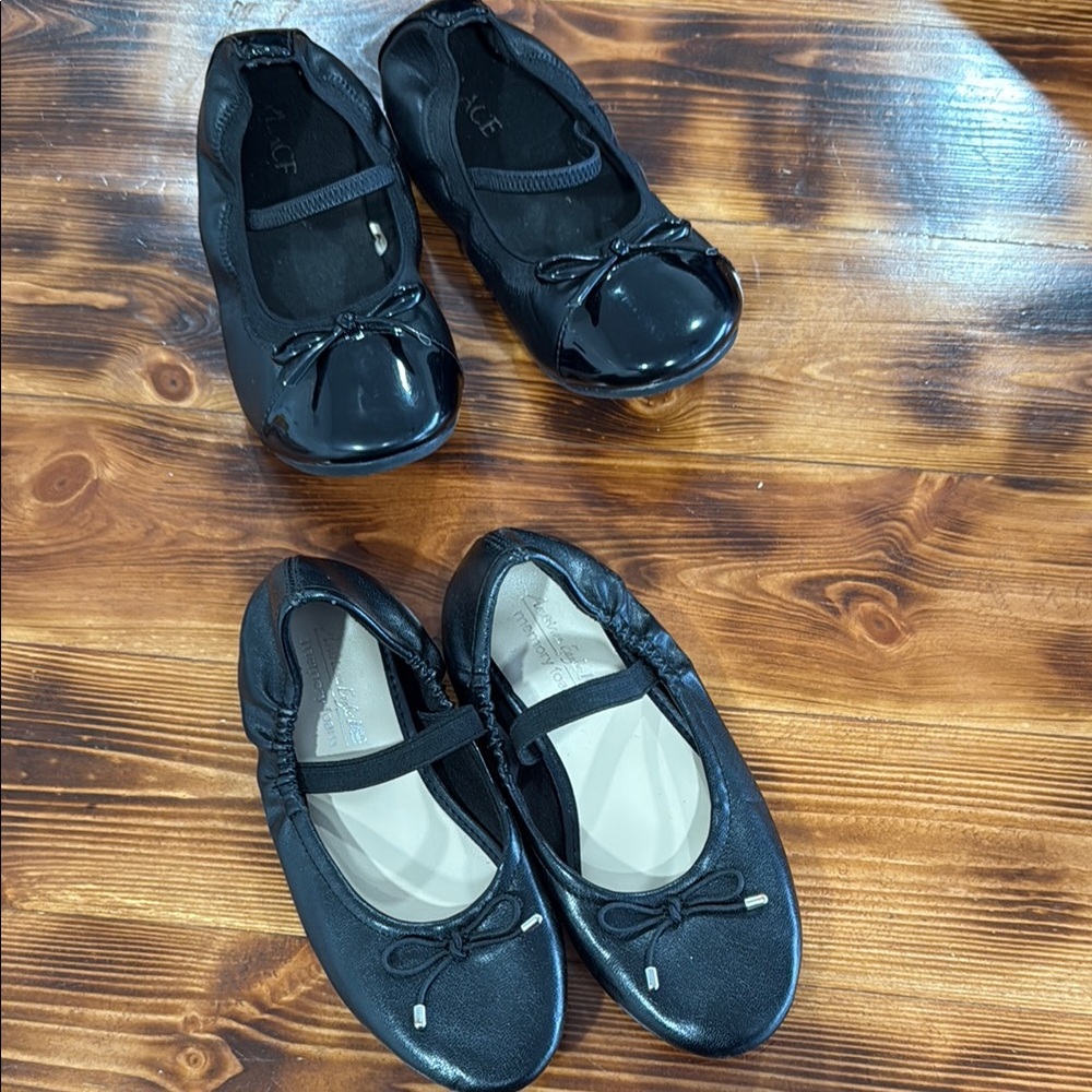 Black Kids Ballet Flats